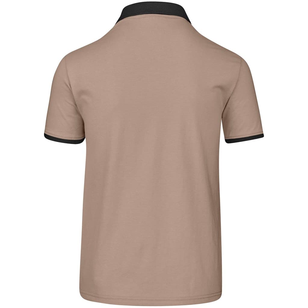 Mens Caliber Golf Shirt - Stone