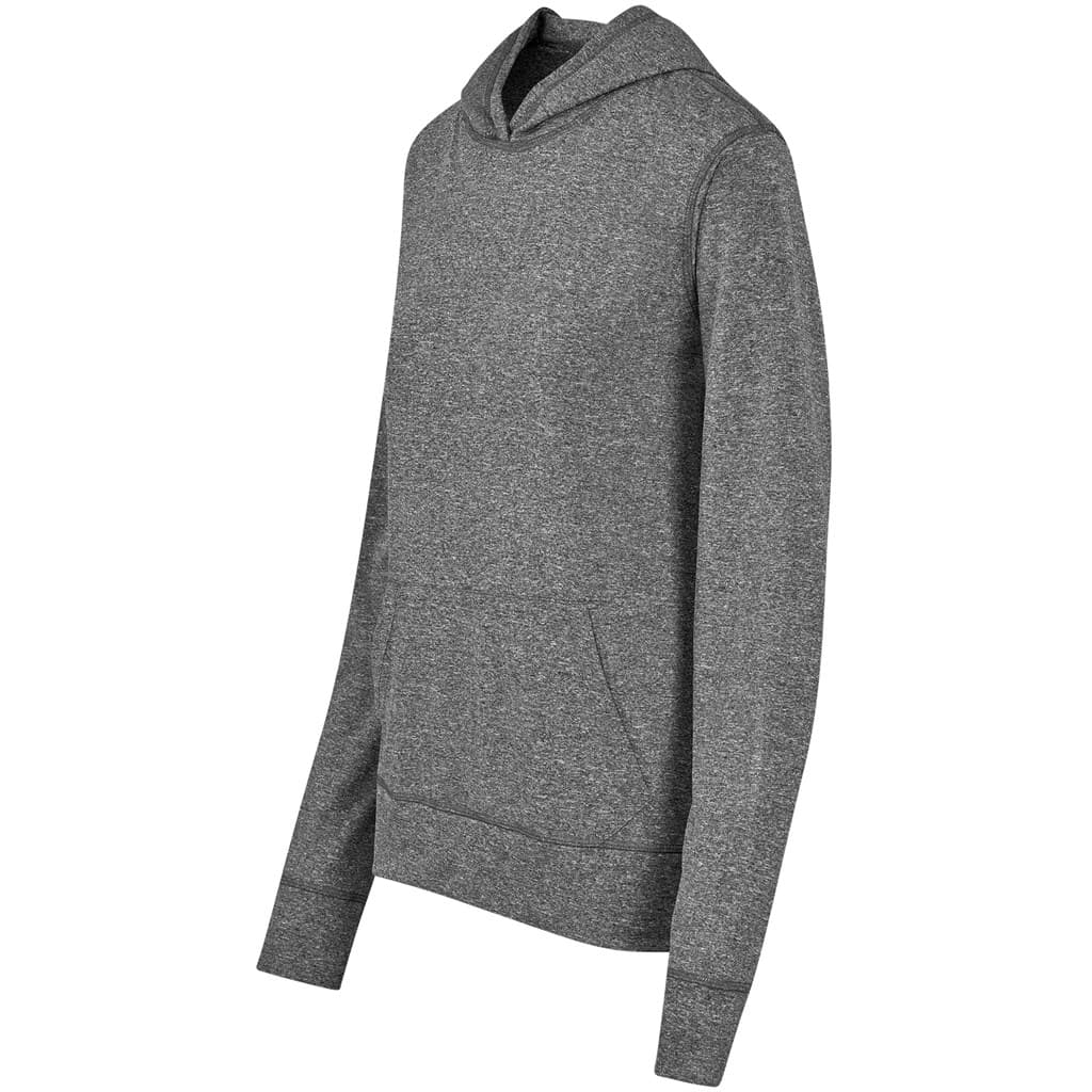Ladies Fitness Lightweight Hooded Sweater - Black