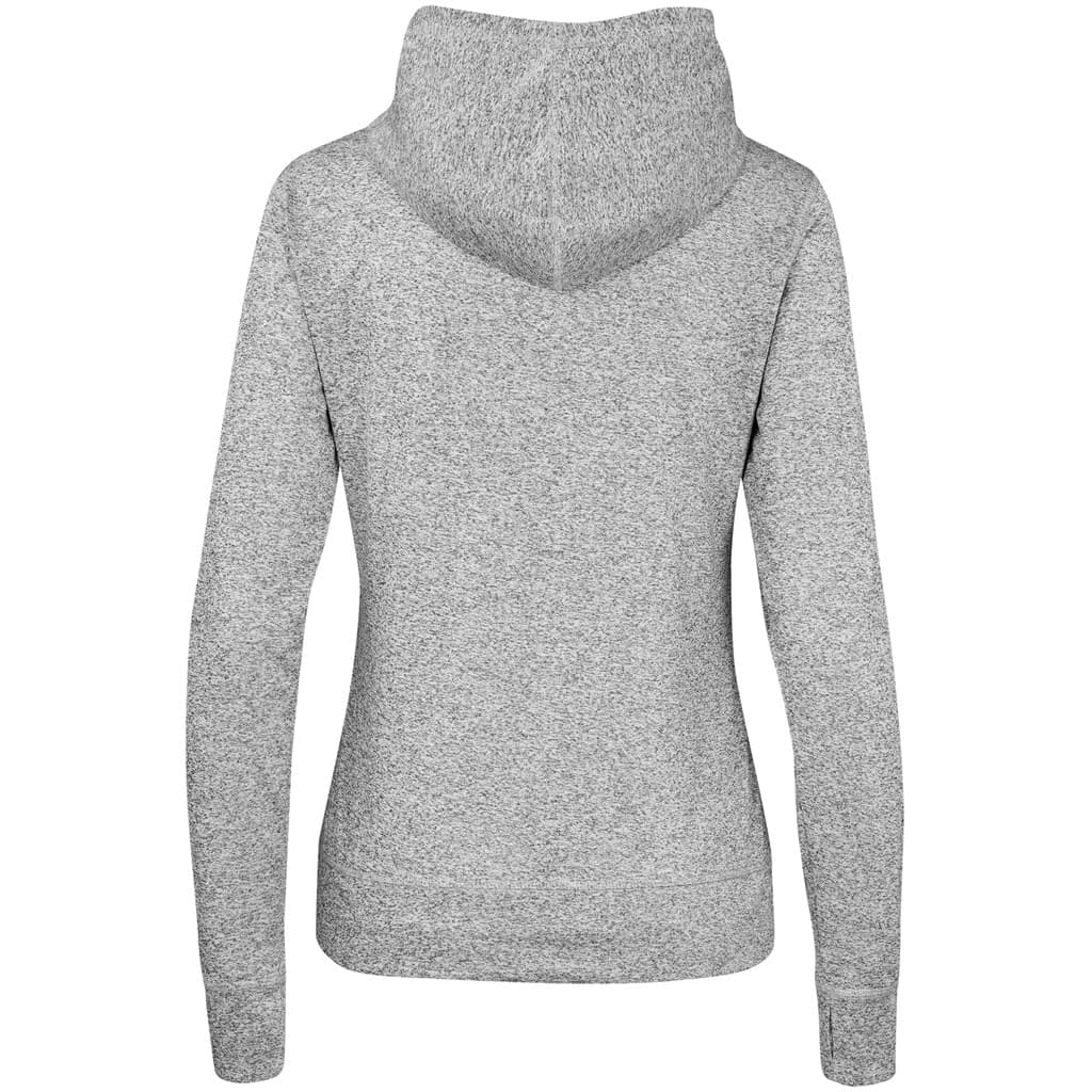 Ladies Fitness Lightweight Hooded Sweater - Grey