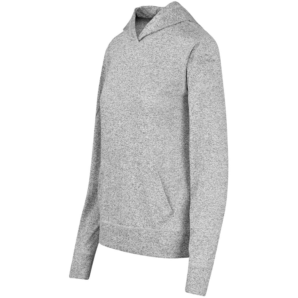 Ladies Fitness Lightweight Hooded Sweater - Grey