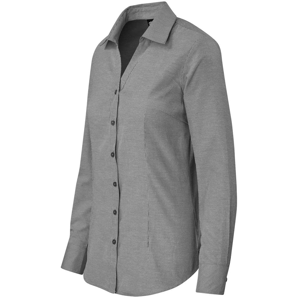 Ladies Long Sleeve Northampton Shirt - Black