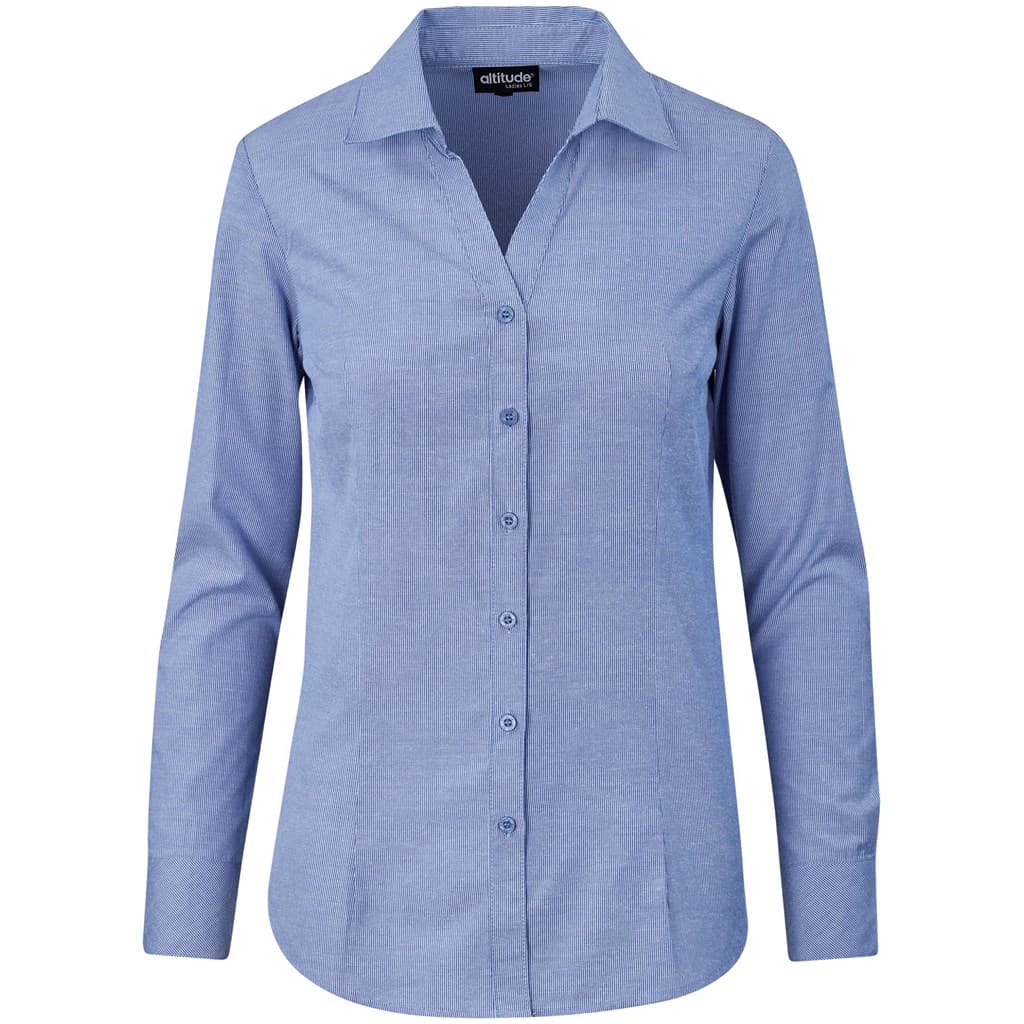 Ladies Long Sleeve Northampton Shirt - Royal Blue