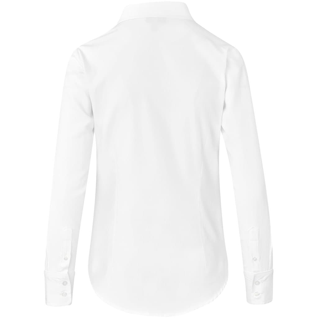 Ladies Long Sleeve Nottingham Shirt - White