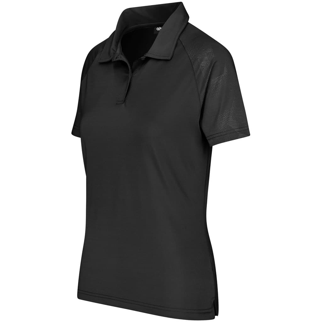 Ladies Santorini Golf Shirt - Black