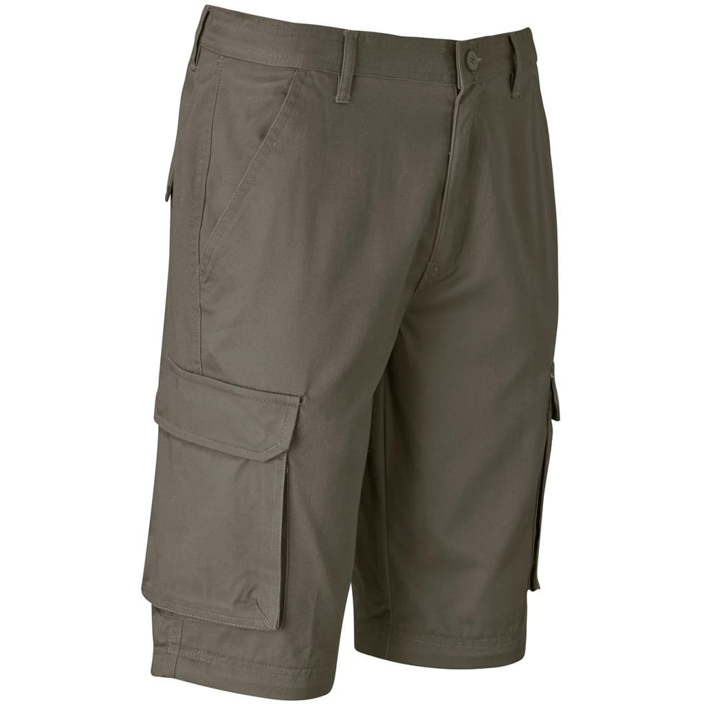 Mens Cargo Zip Off Pants - Khaki