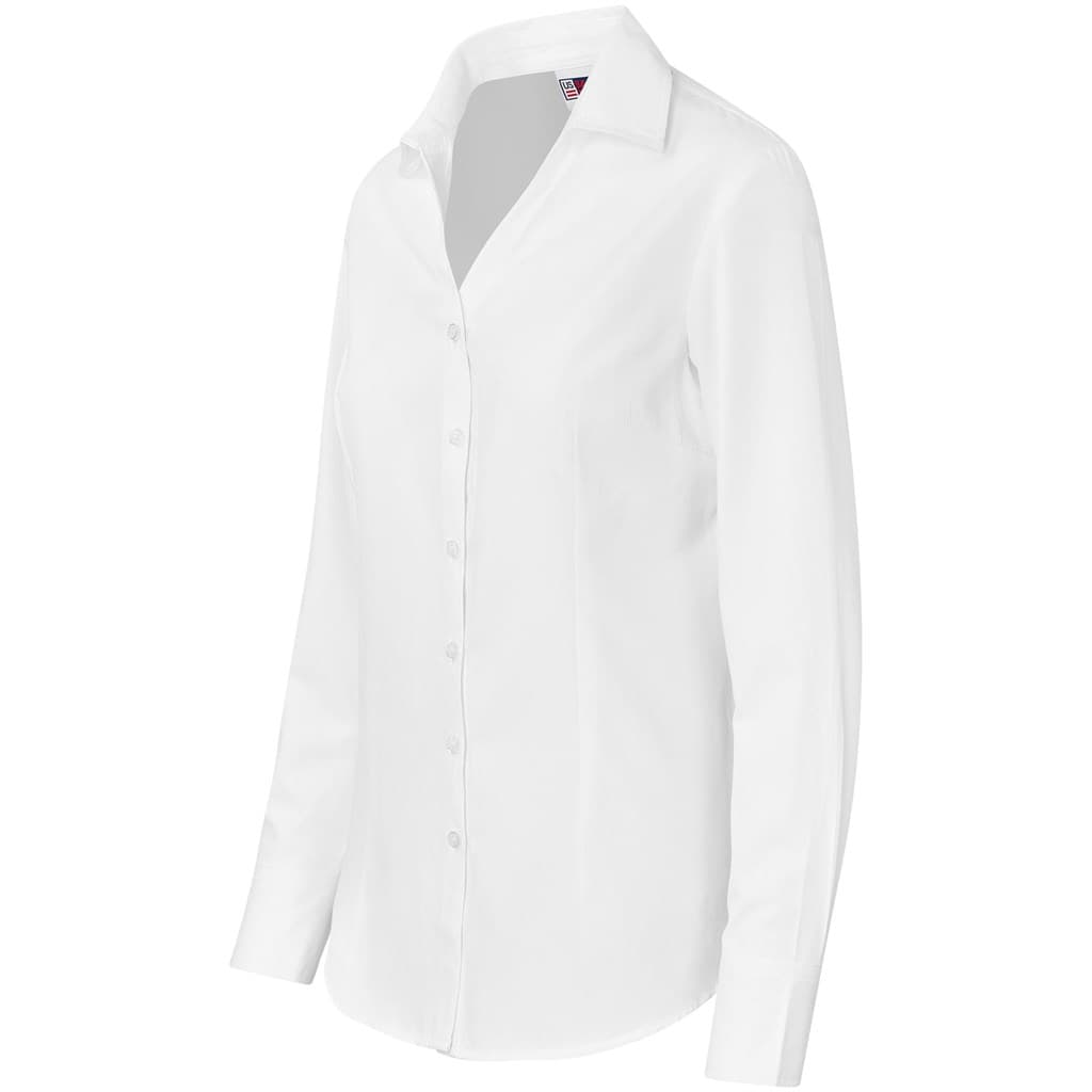 Ladies Long Sleeve Carolina Shirt - White