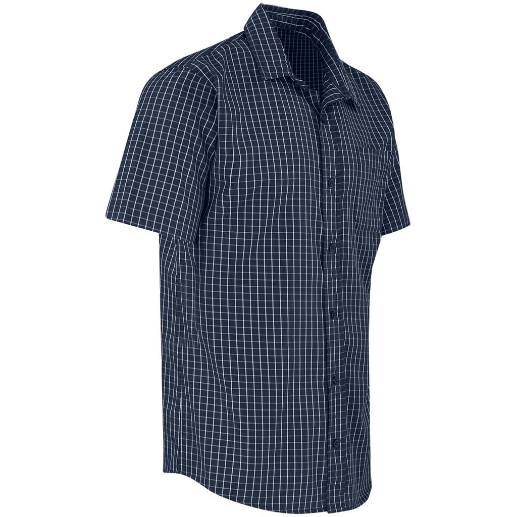 Mens Short Sleeve Aston Shirt - Navy