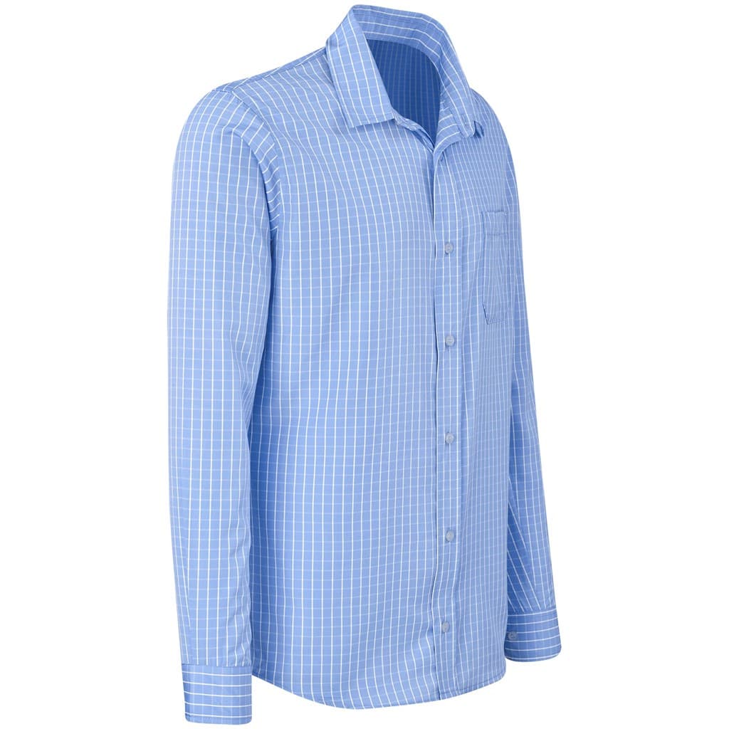 Men Long Sleeve Aston Shirt - Light Blue