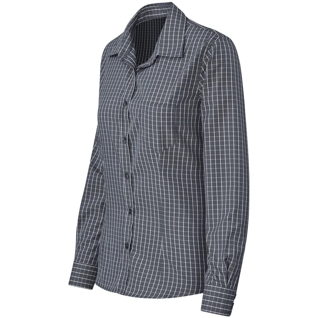 Ladies Long Sleeve Aston Shirt - Grey