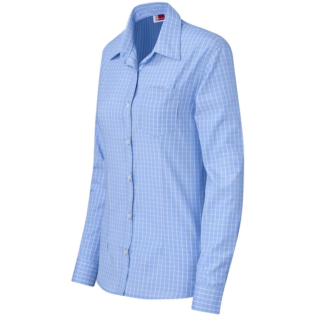 Ladies Long Sleeve Aston Shirt - Light Blue