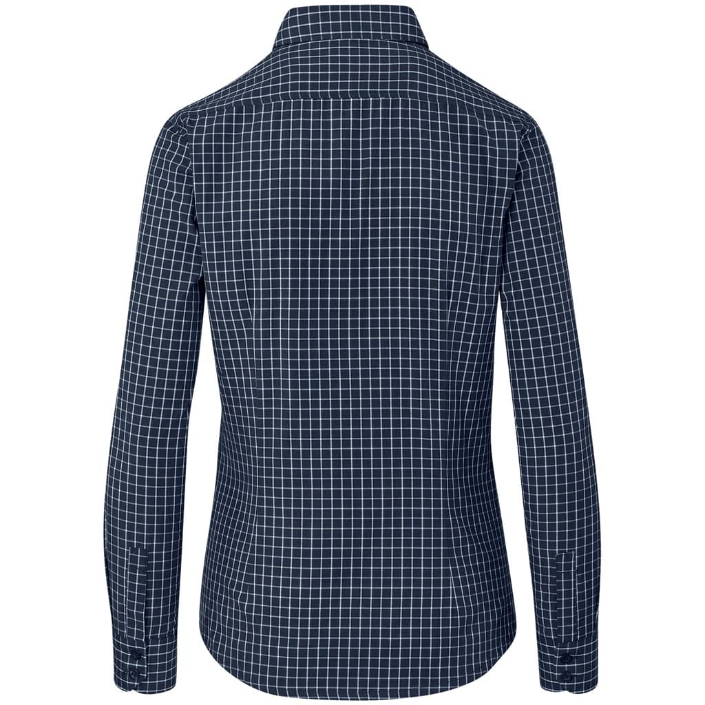 Ladies Long Sleeve Aston Shirt - Navy