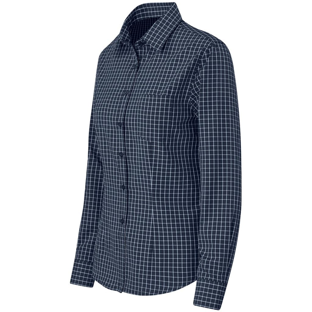 Ladies Long Sleeve Aston Shirt - Navy