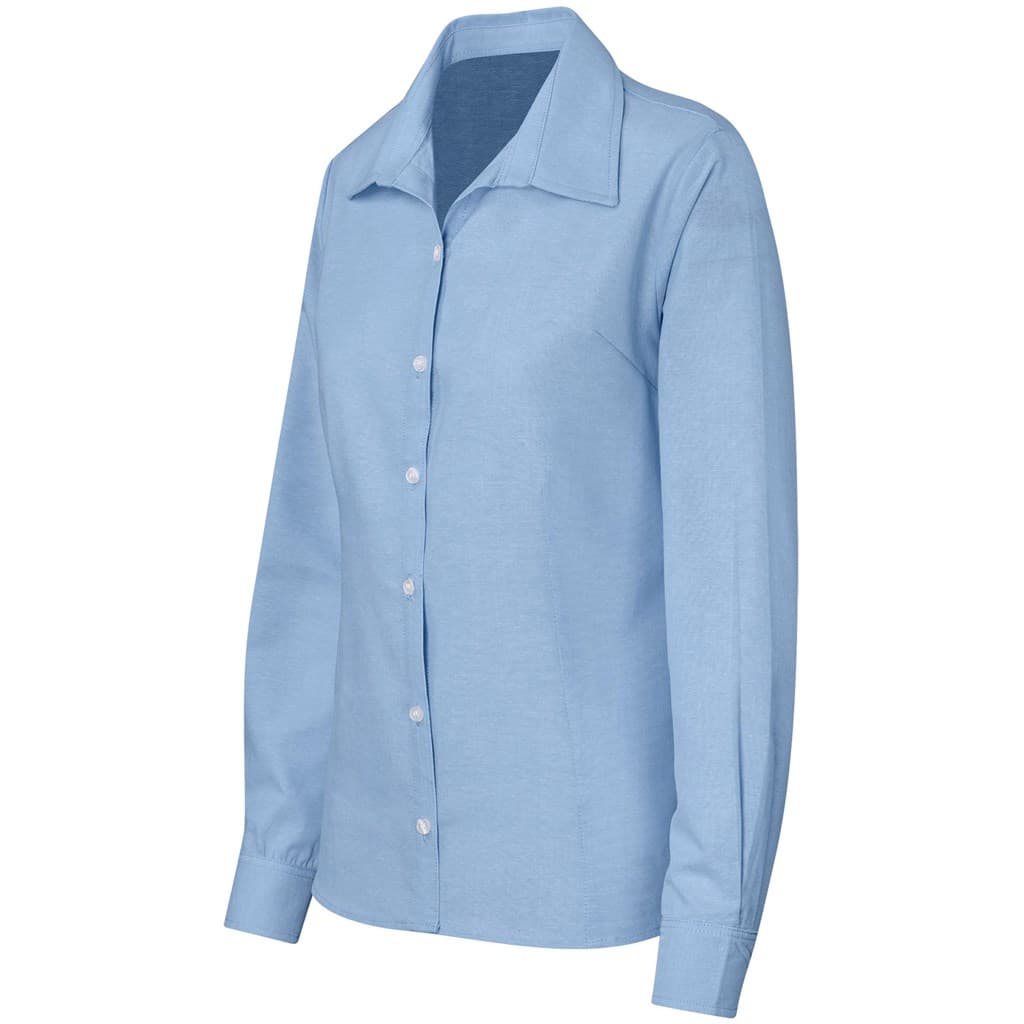 Ladies Long Sleeve Aspen Shirt - Blue