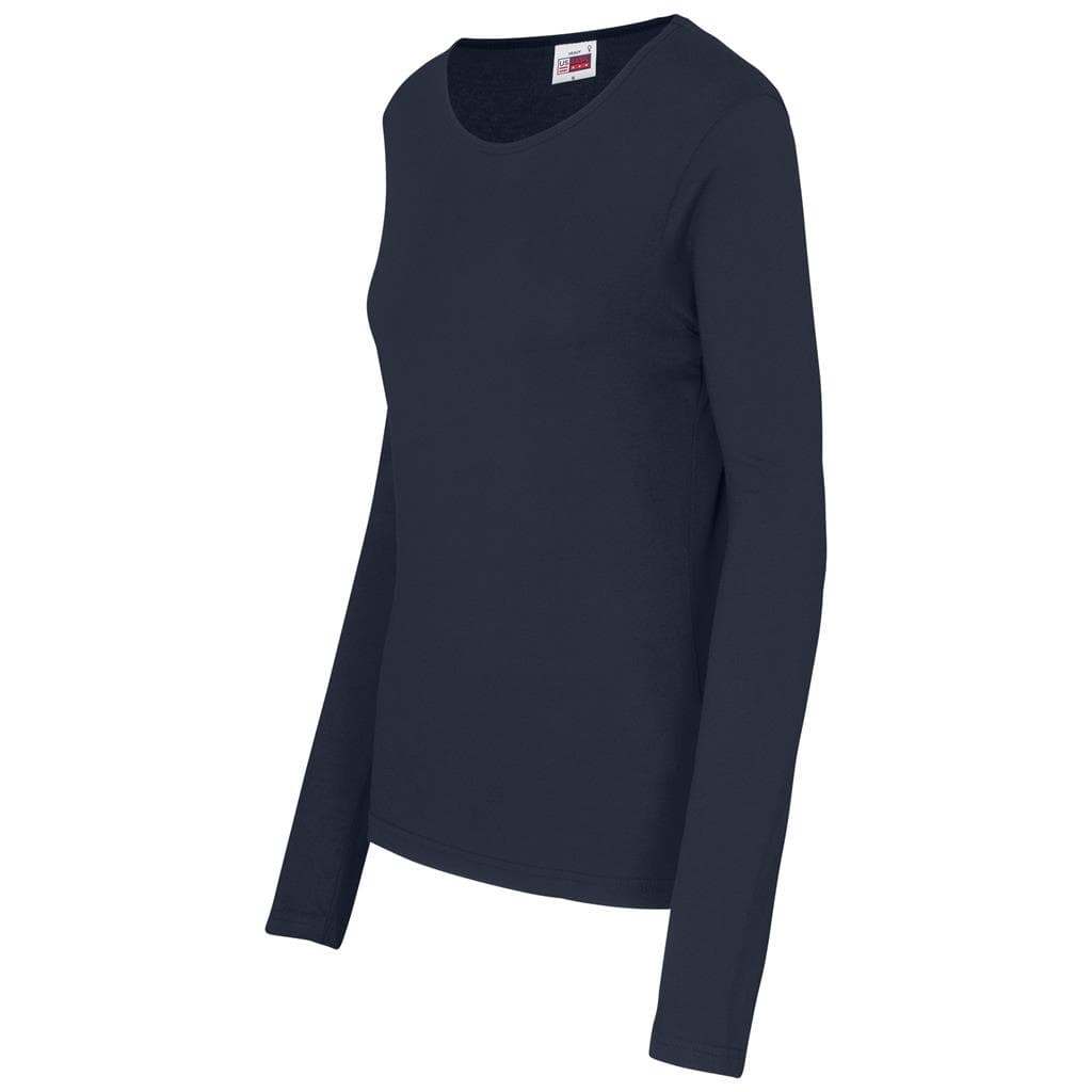 Ladies Long Sleeve Portland T-Shirt - Navy