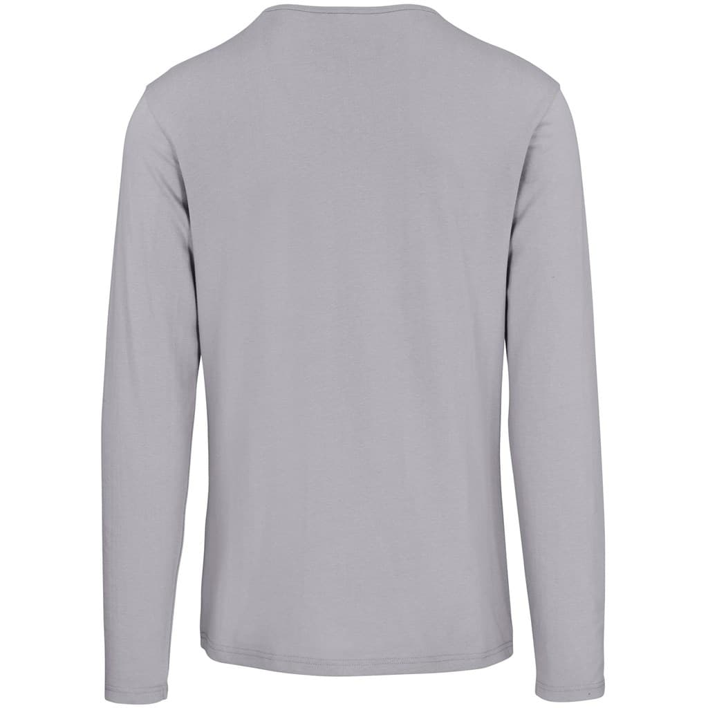 Mens Long Sleeve Portland T-Shirt - Grey