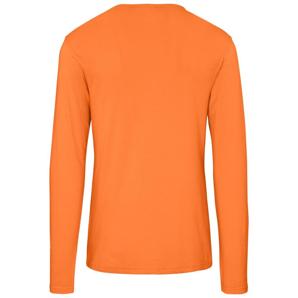 Mens Long Sleeve Portland T-Shirt - Orange