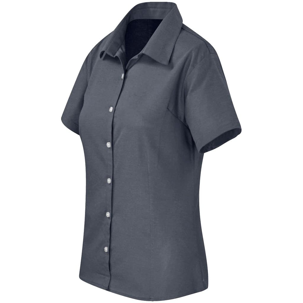 Ladies Short Sleeve Aspen Shirt - Grey