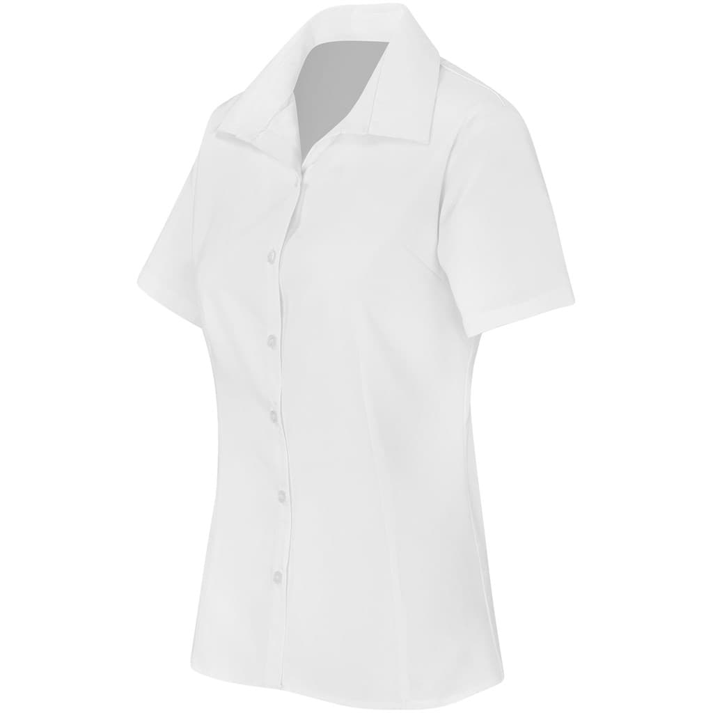 Ladies Short Sleeve Aspen Shirt - White