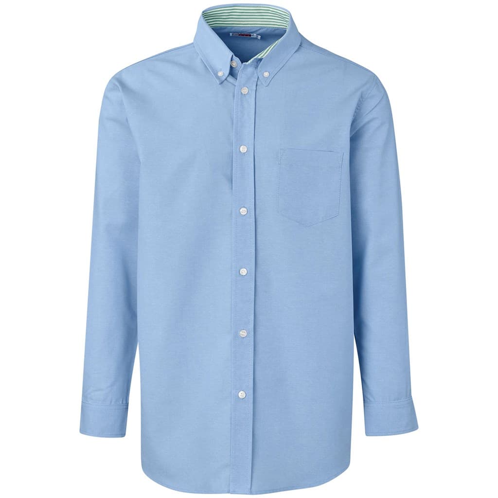 Mens Long Sleeve Aspen Shirt - Blue