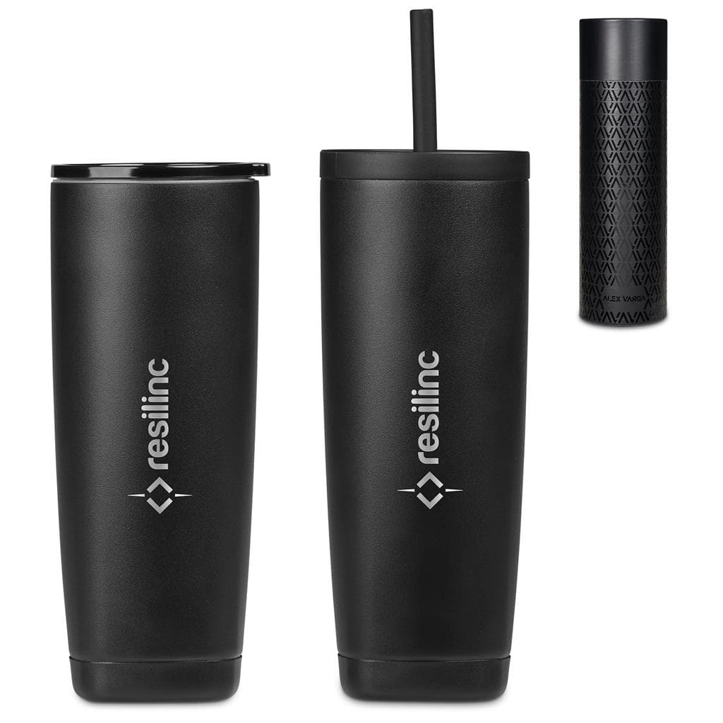 Alex Varga Aurelian Stainless Steel 2-in-1 Vacuum Tumbler & Straw - 530ml