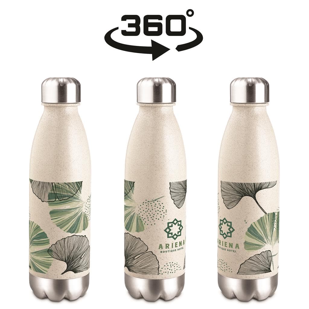 Okiyo Kimi Wheat Straw Water Bottle - 680ml