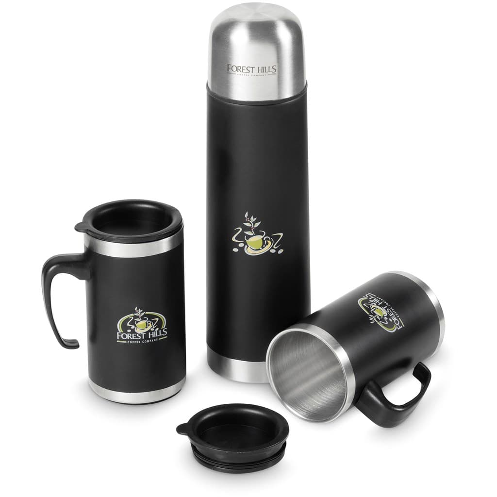 Altitude Cardinal Stainless Steel Vacuum Flask & Mug Set