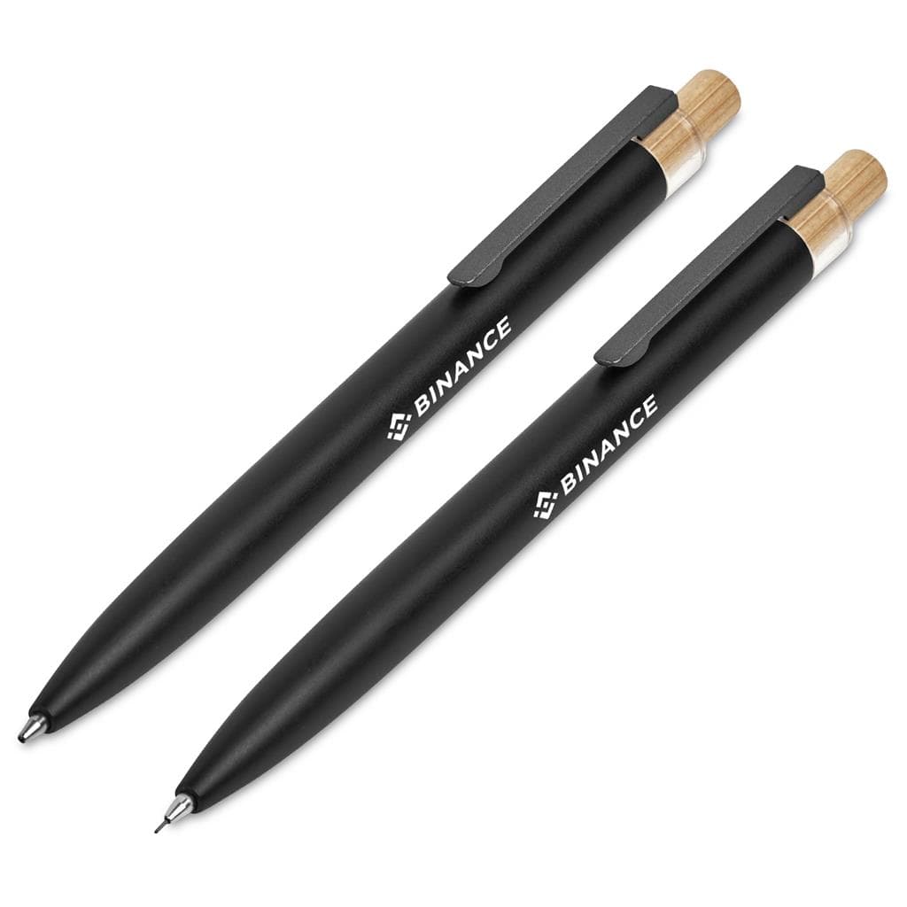 Okiyo Mimotu Ball Pen & Pencil Set - Black