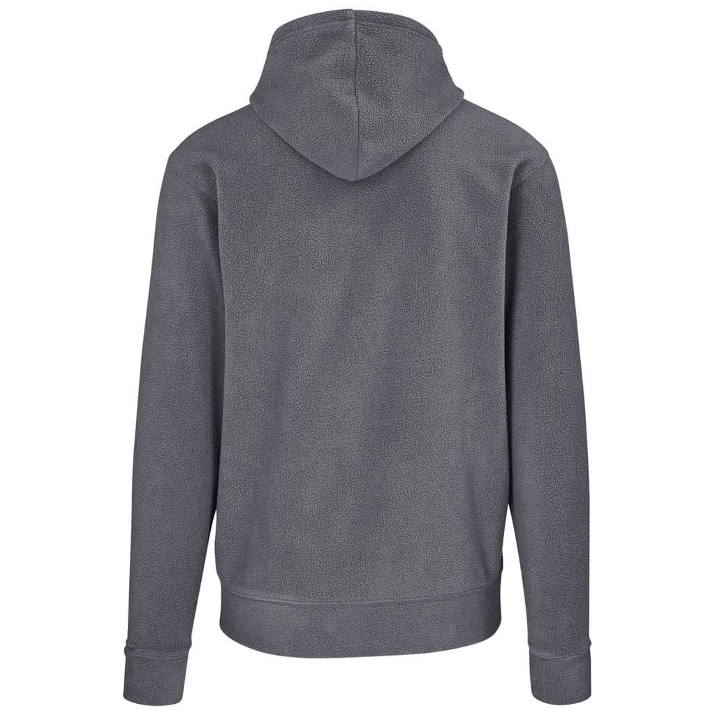 Mens Dawson Polar Fleece Hooded Sweater - Charcoal