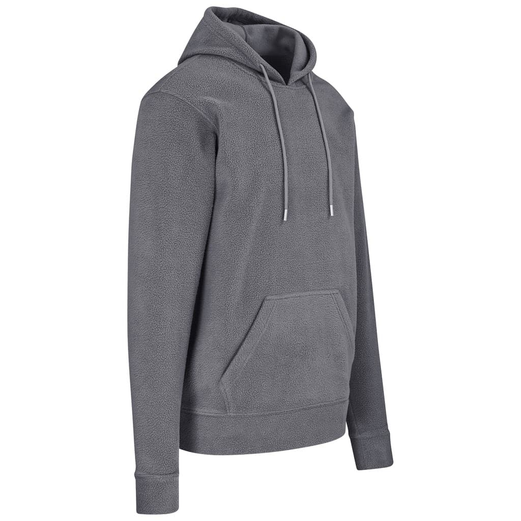 Mens Dawson Polar Fleece Hooded Sweater - Charcoal