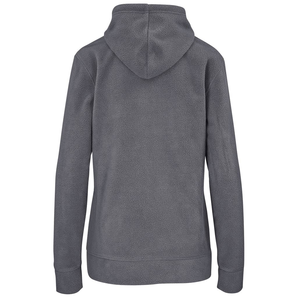 Ladies Dawson Polar Fleece Hooded Sweater - Charcoal
