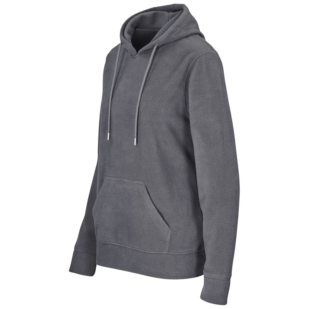 Ladies Dawson Polar Fleece Hooded Sweater - Charcoal