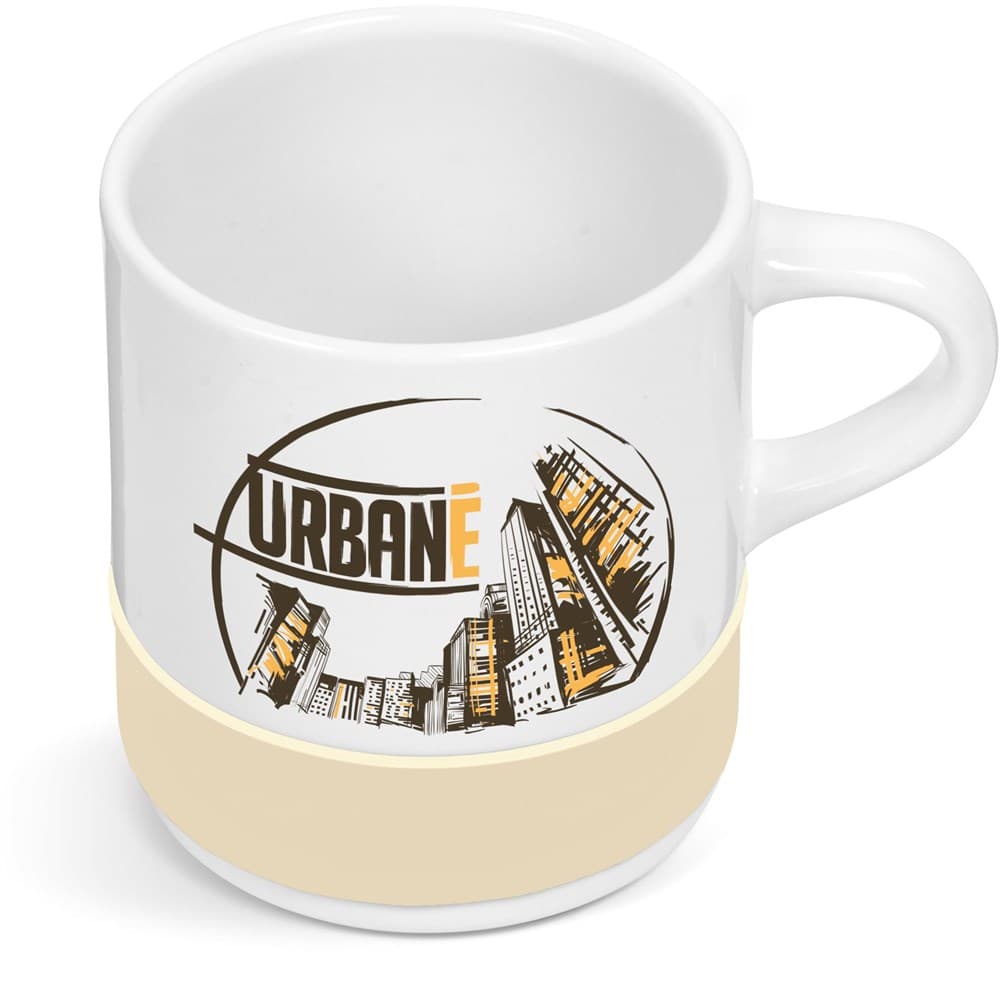 Kooshty Kaleido Sublimation Ceramic Mug - 320ml - Cream