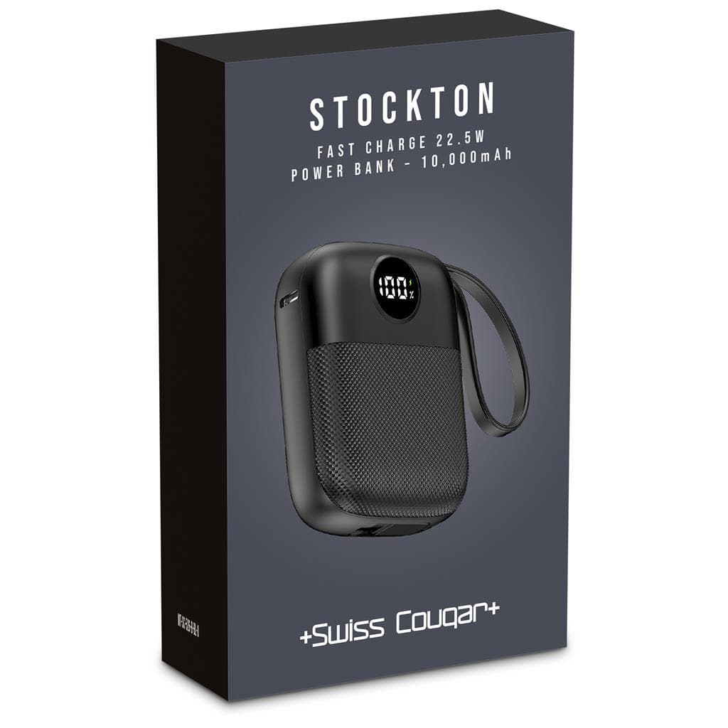 Swiss Cougar Stockton Fast Charge 22.5W Power Bank - 10 000mAh