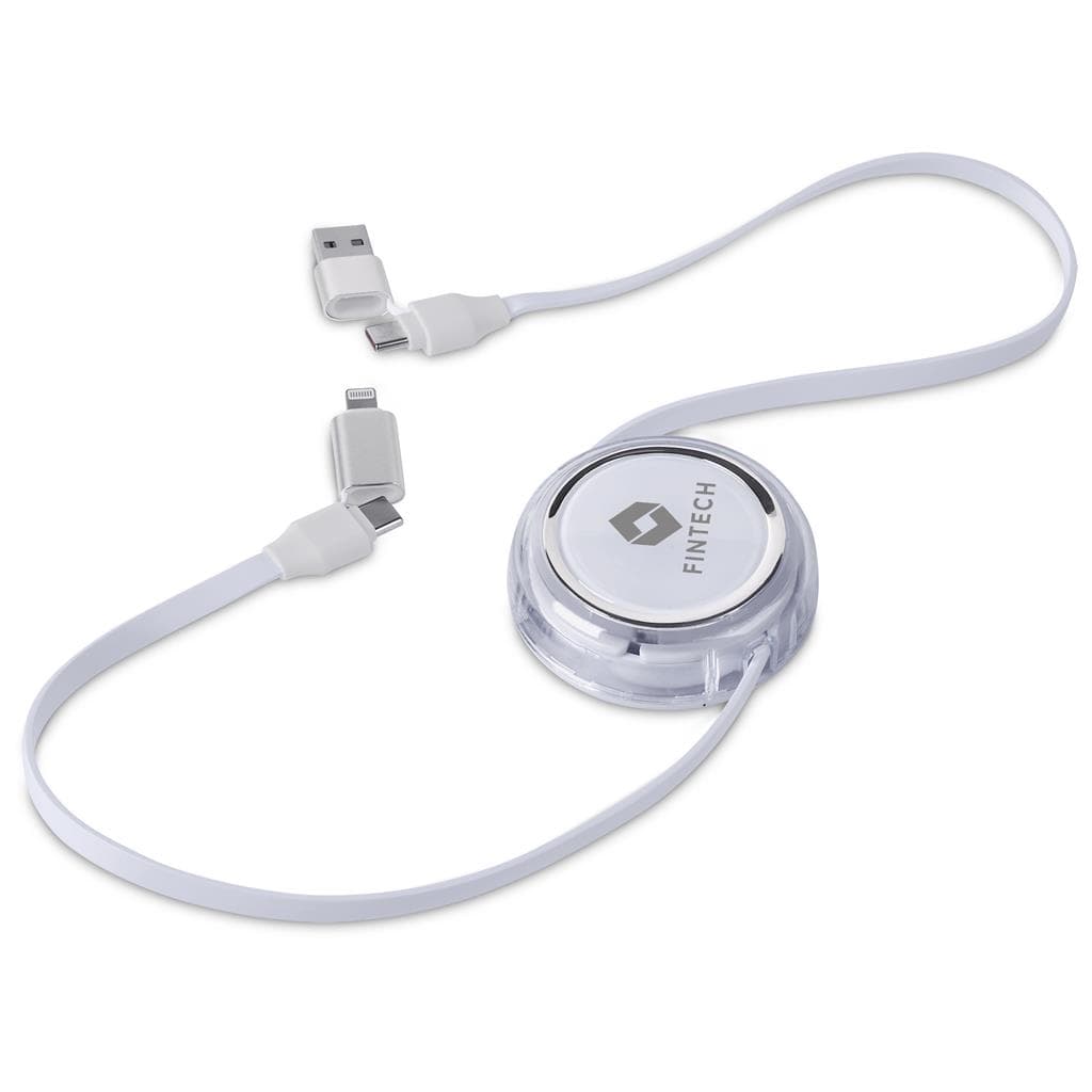 Swiss Cougar Luanda 4-in-1 Retractable Fast Charge 240W Power Delivery Cable