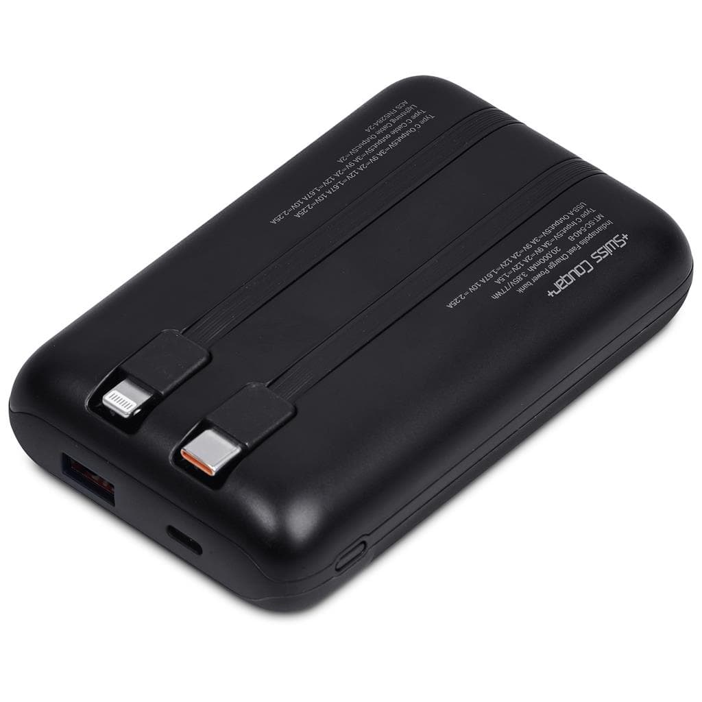 Swiss Cougar Indianapolis Fast Charge 22.5W Power Bank - 20 000mAh