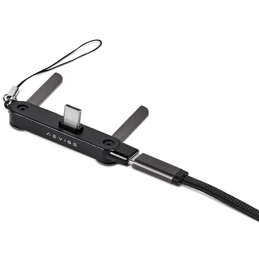Swiss Cougar Mostar Fast Charge Cable & Type-C Phone Stand