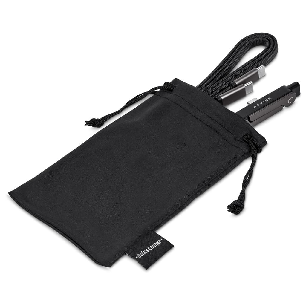 Swiss Cougar Mostar Fast Charge Cable & Type-C Phone Stand