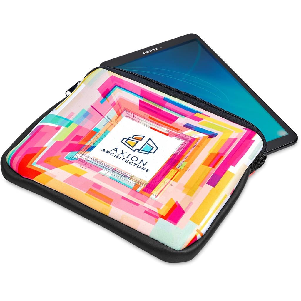 Pre-Printed Sample Hoppla Domain Neoprene Tablet Sleeve – 10-11 inch