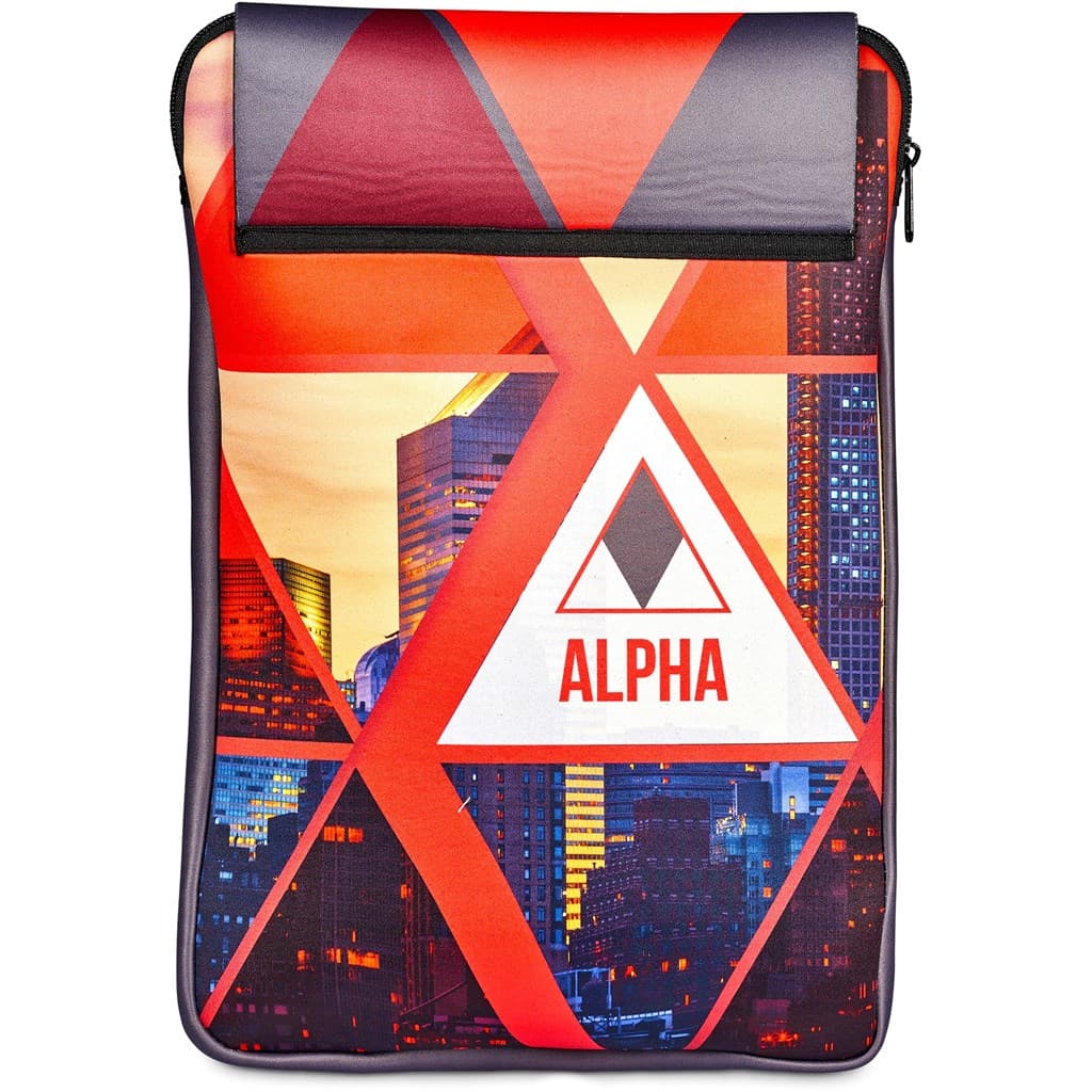 Pre-Printed Sample Hoppla Grotto Neoprene Laptop Sleeve with Mouse Pad – 13-14 inch