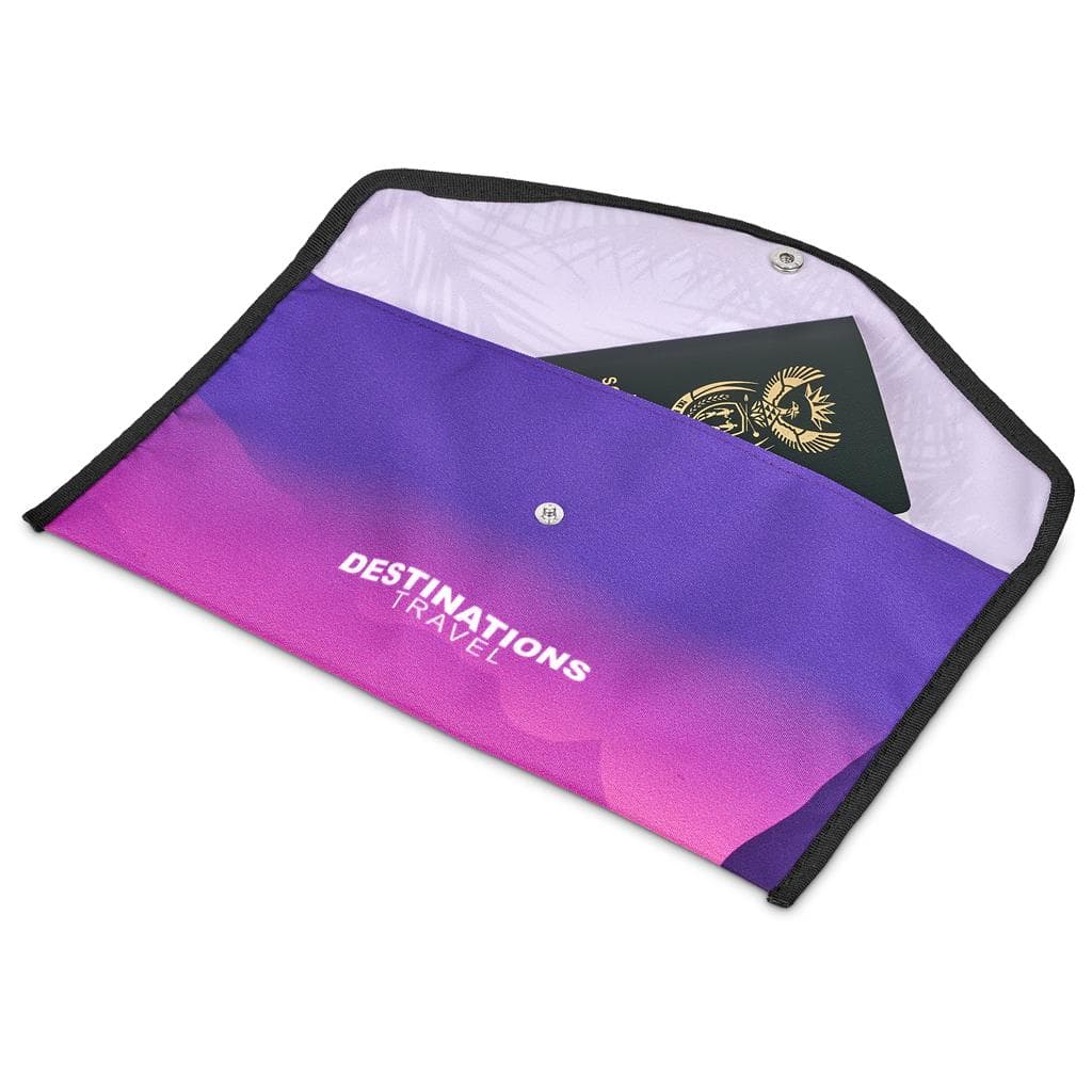 Pre-Printed Sample Hoppla Flitz Polyester Travel Wallet