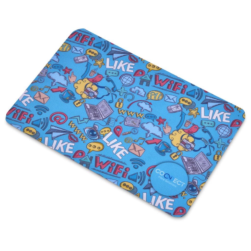 Pre-Printed Sample Hoppla Sparkra Polyester Keyboard Protector Cloth
