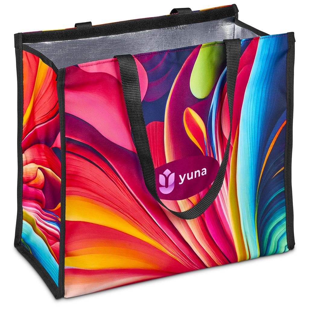Pre-Printed Sample Hoppla Iceland Large Polyester Tote Cooler Bag