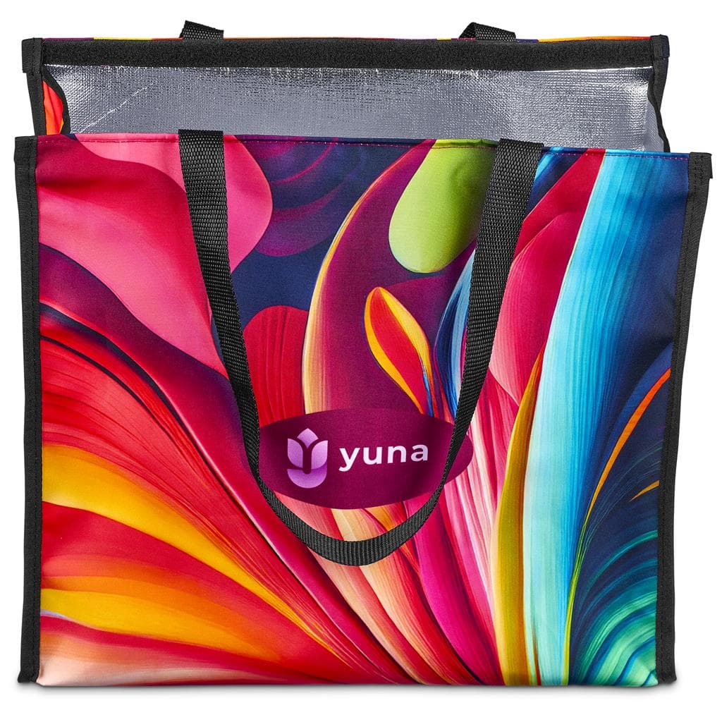 Pre-Printed Sample Hoppla Iceland Large Polyester Tote Cooler Bag