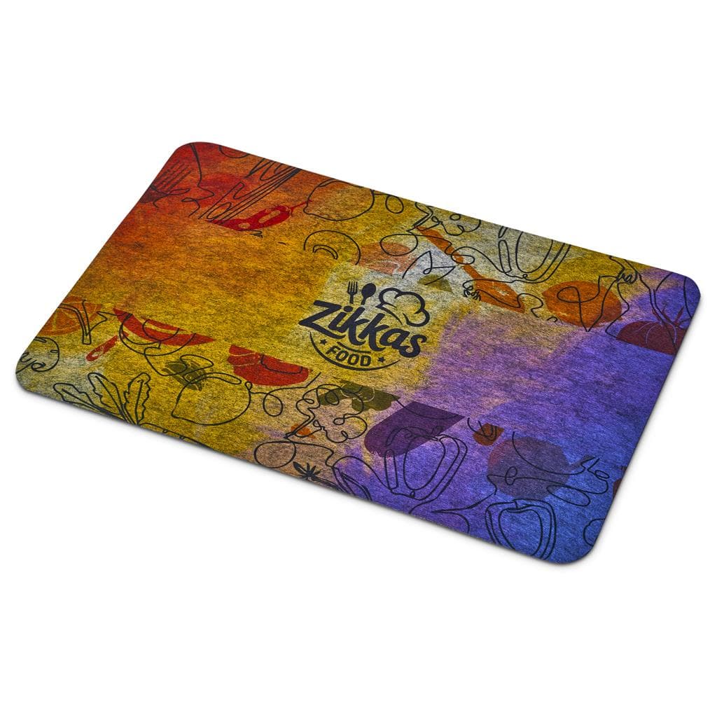 Pre-Printed Sample Hoppla Savour RPET Felt Placemat