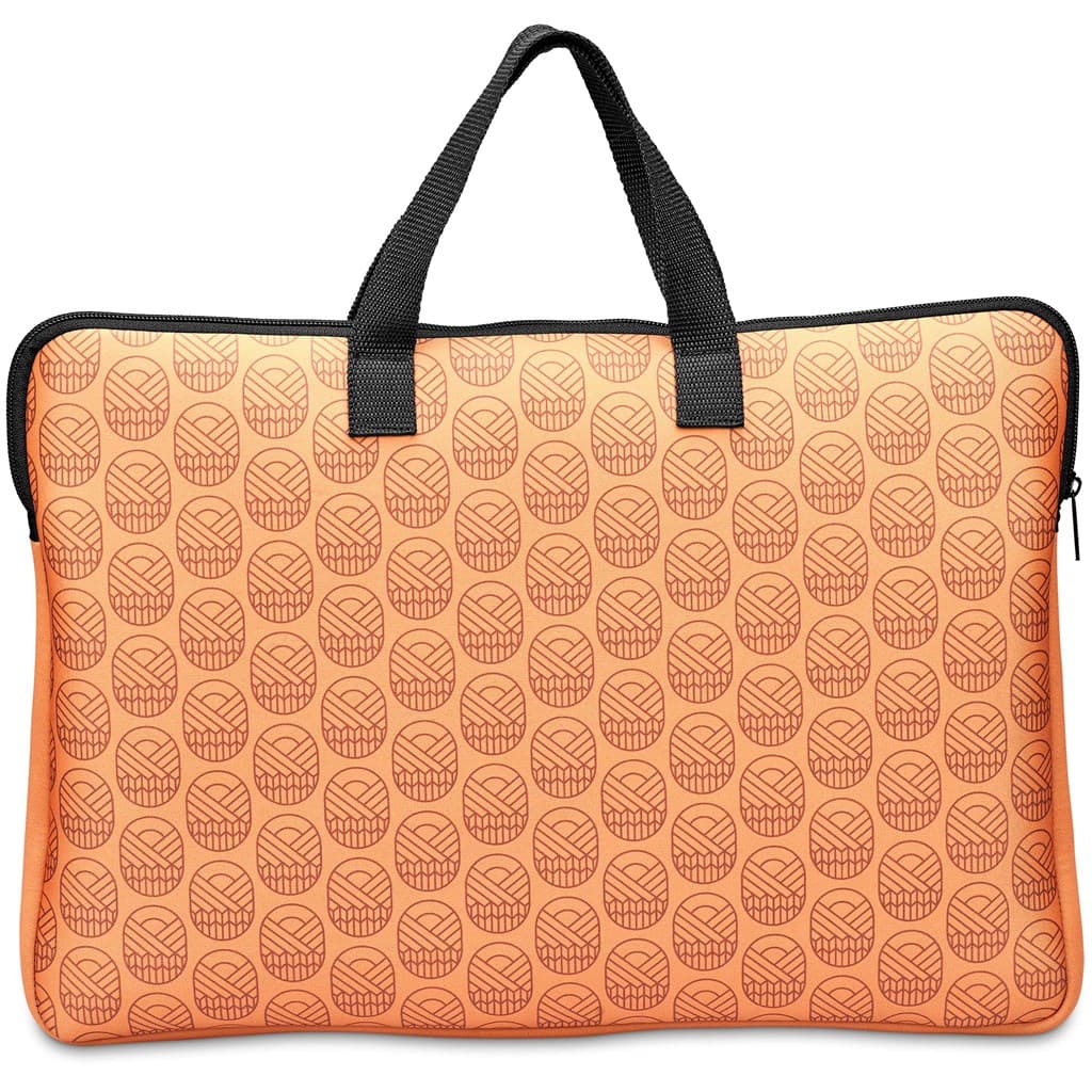 Pre-Printed Sample Hoppla Cloud Neoprene Laptop Sleeve with Handles – 15 -16 inch