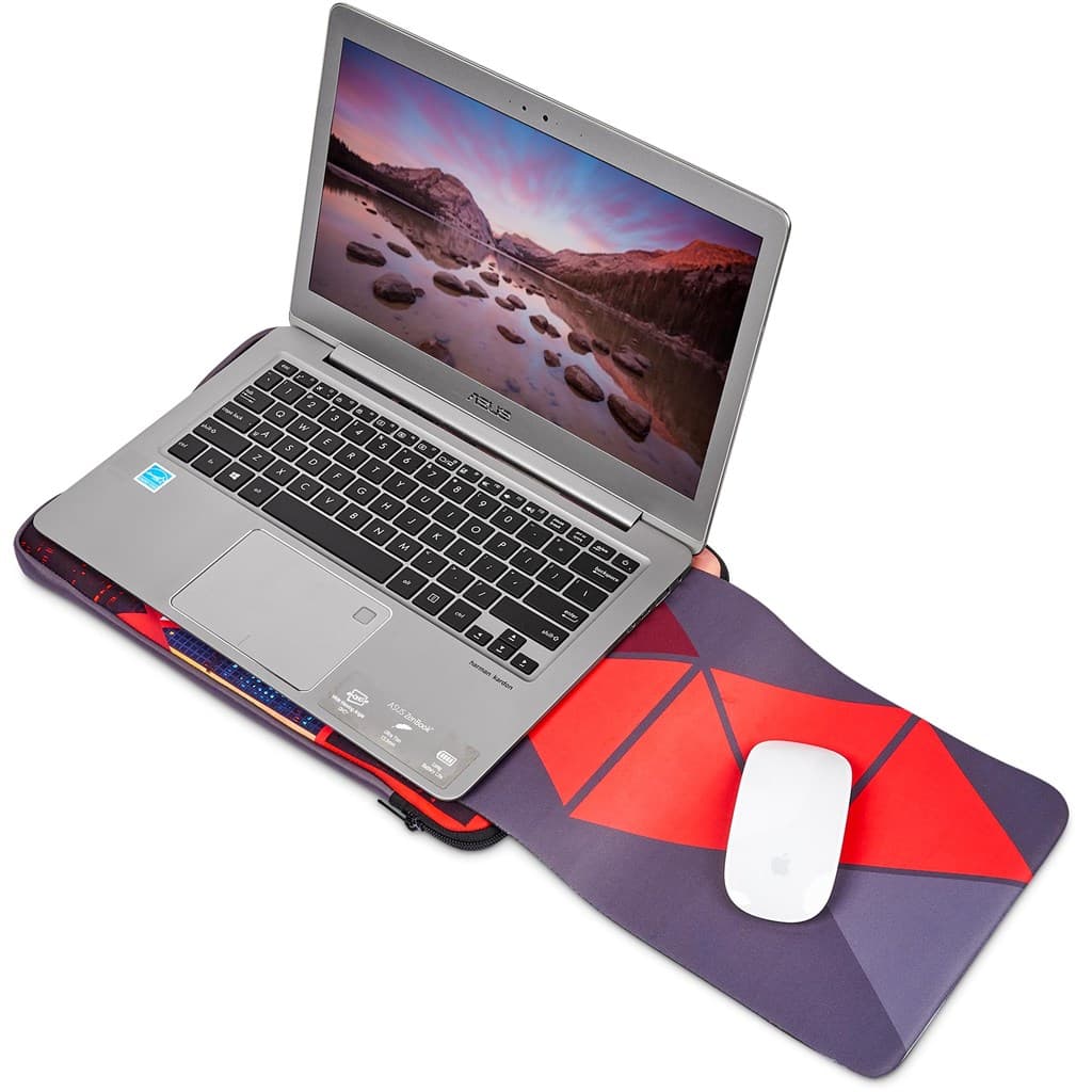 Pre-Production Sample Hoppla Grotto Neoprene Laptop Sleeve with Mouse Pad – 13-14 inch