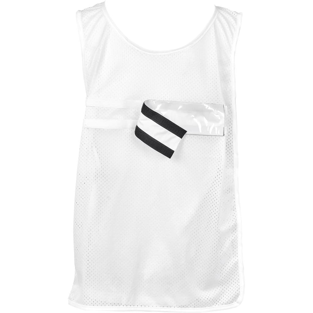 Pre-Production Sample Hoppla Jackal Polyester Caddy Bib with PVC Name Sleeve
