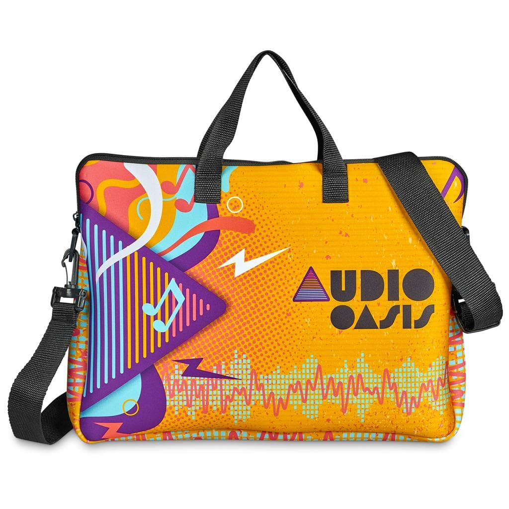 Pre-Production Sample Hoppla Nimbus Neoprene Laptop Sleeve with Handles & Shoulder Strap – 15 -16 in