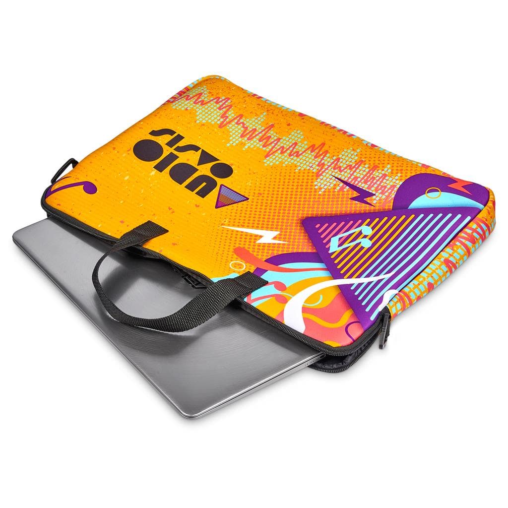 Pre-Production Sample Hoppla Nimbus Neoprene Laptop Sleeve with Handles & Shoulder Strap – 15 -16 in