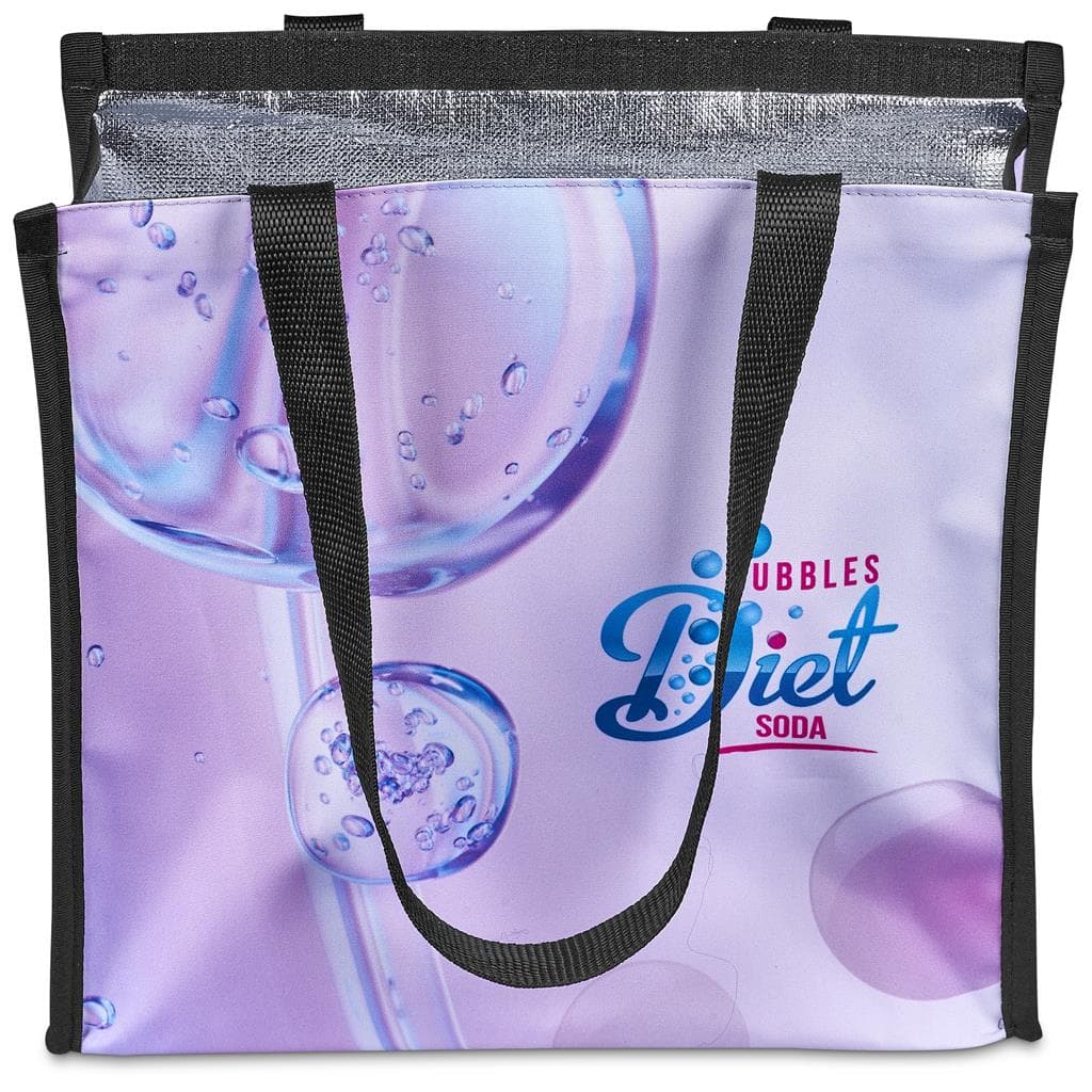 Pre-Printed Sample Hoppla Novaya Small Polyester Tote Cooler Bag